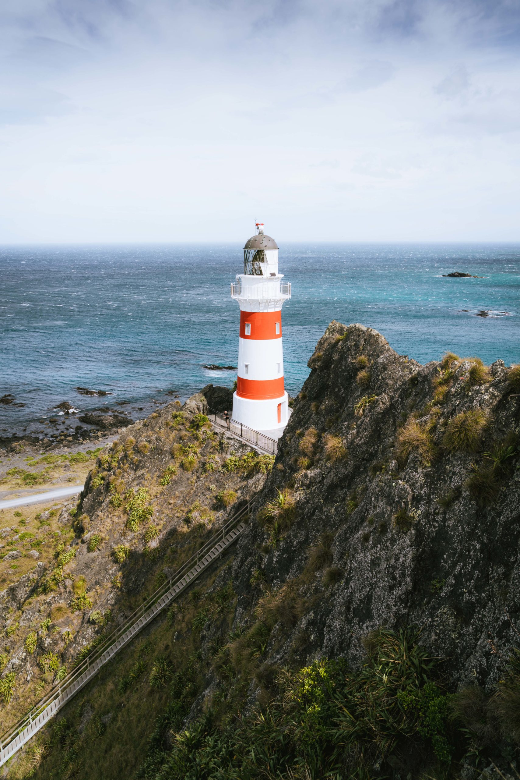Cape Palliser lighthouse above the south Wairarapa coast